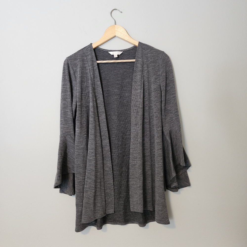 Lauren Conrad Gray Bell Sleeve Cardigan Size Small